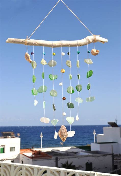 Driftwood Sea Glass Suncatcher With By Beachbountyseaglass On Etsy