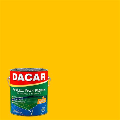 PINTURA ACRILICO P PISO DACAR 3 6 LTS AMARILLO DEMARCACION Delia