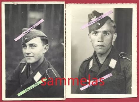 2 X WK2 Foto Division HG Fallschirmjäger Panzer Luftwaffe Kameraden