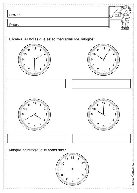 Atividade De Medida De Tempo 5 Ano