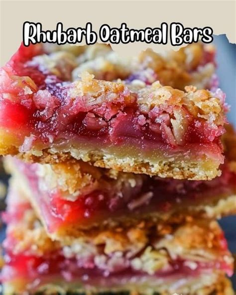 Rhubarb Oatmeal Bars Curly Girl Kitchen Artofit