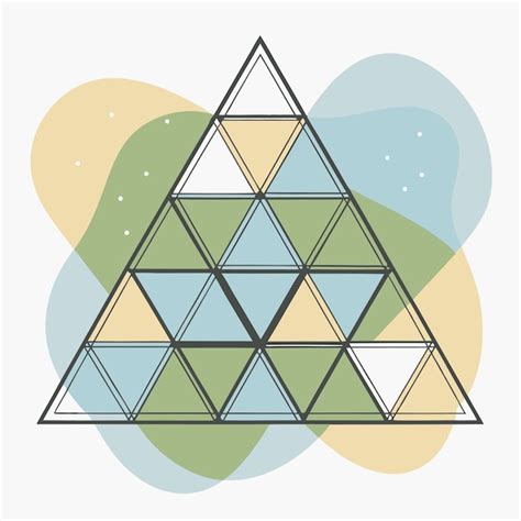 premium vector  colorful illustration   pyramid   green