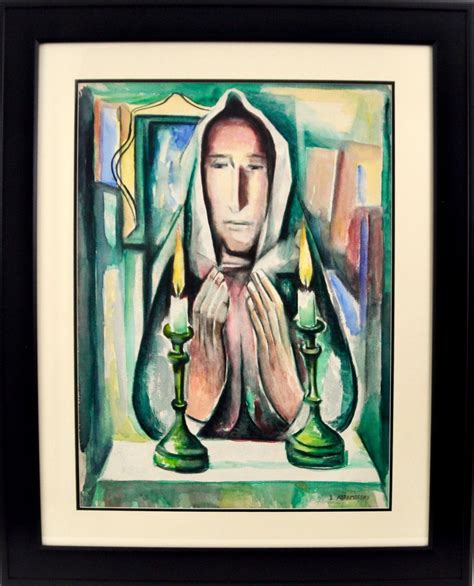 Israel Abramofsky "Shabbat Candle Lighting" - Rishon Art Gallery