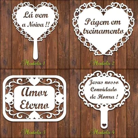 Kit 41 Placas Casamento Mdf Lá Vem A Noiva Personalizada