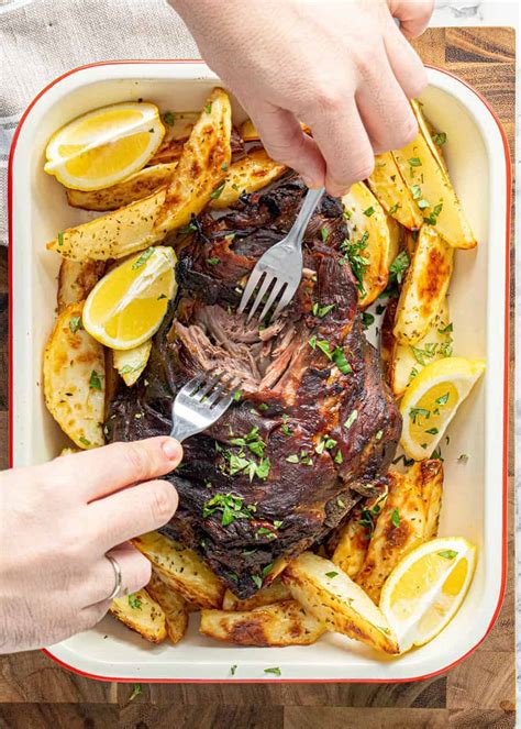 greek slow roasted lamb  scran