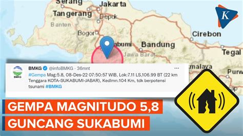 Sukabumi Diguncang Gempa Magnitudo Terasa Hingga Jakarta Youtube