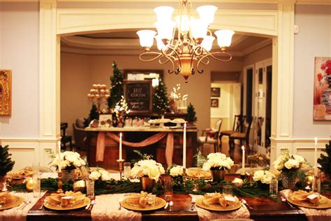 Elegant Christmas Party Blush And Gold Tablescape