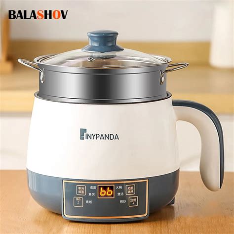 Multifunctional Electric Cooker Hot Pot Mini Non Stick Food Noodle