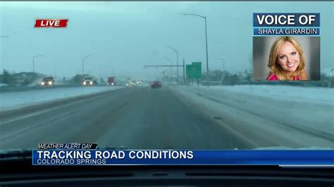 Road conditions: I-25 slick in Monument - YouTube