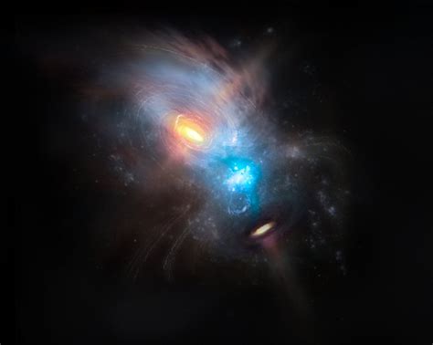 Astronomers caught two supermassive black holes merging on camera