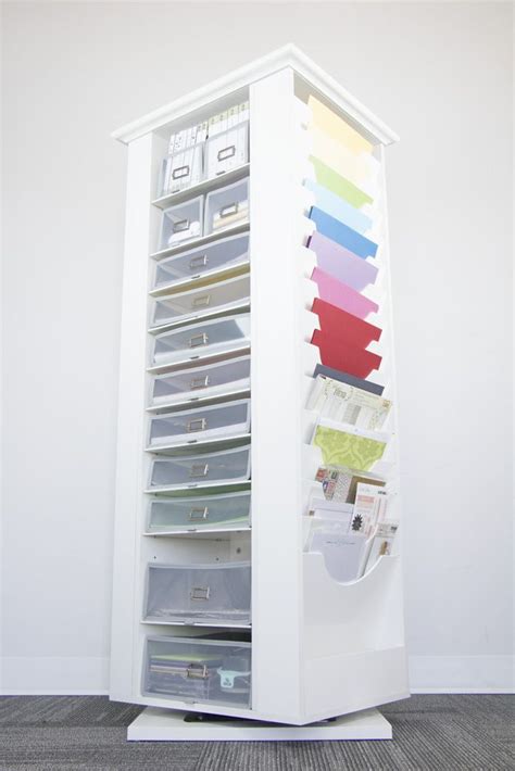 spinning craft storage tower  kristin knight blog