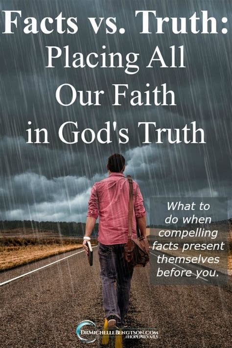 Facts Vs. Truth: Placing All Our Faith in God's Truth | Dr. Michelle ...