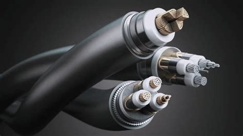 electric wire cable structure  armored stock footage video