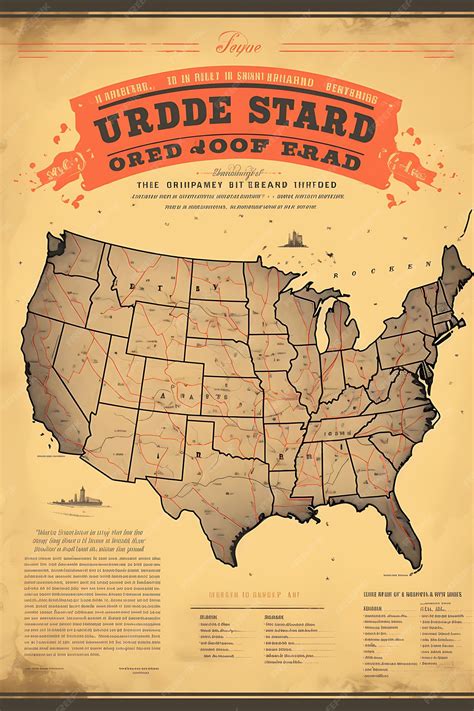 Premium Photo | Poster of Journey of Freedom Underground Railroad Map