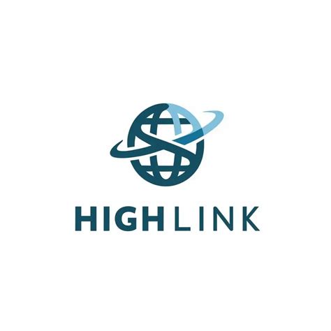logo design  high link modern typography   elevated link
