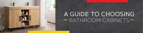 guide  choosing bathroom cabinets ctm