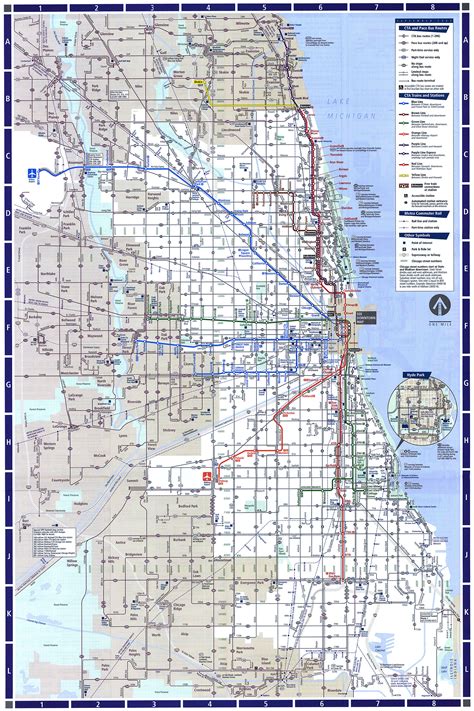Chicago ''L''.org: System Maps - Route Maps