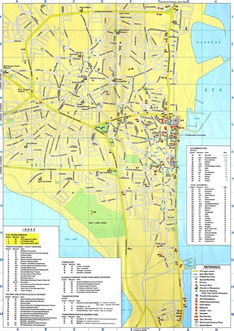 Maps of Larnaca (Λάρνακα, Lárnaka)