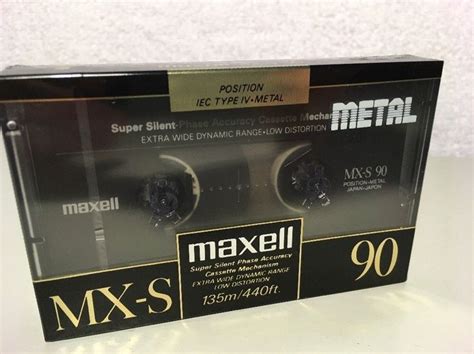 Maxell Mx S Minute Metal Cassette Tape Type Iv Sealed Maxell