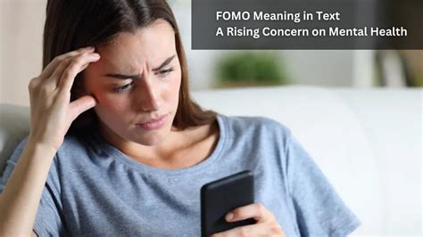 fomo meaning  text  rising concern  mental health