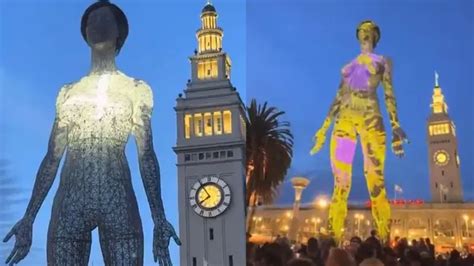 Massive Foot Naked Woman Statue In San Francisco Ignites Public