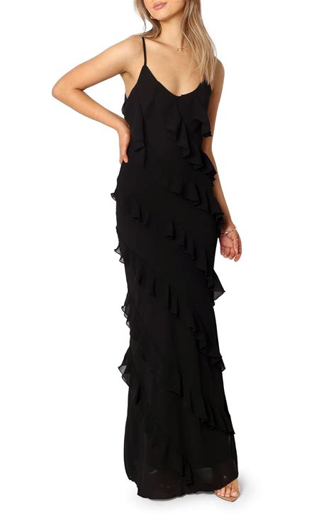 Petal & Pup Ciao Ruffle Chiffon Gown | Nordstrom