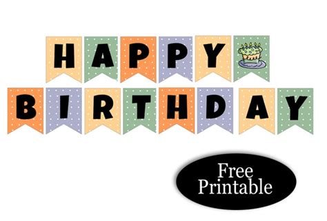 printable cute happy birthday banners boy girl