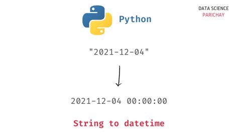 Convert String To Datetime In Python Data Science Parichay