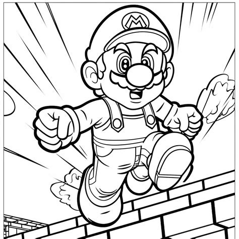 Desenhos do Super Mario Bros para colorir e imprimir Viva a emoção de