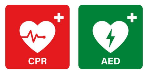 automated external defibrillator illustrations royalty  vector