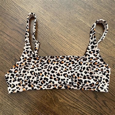 Cheetah Print Xhilaration Bikini Top Size Xs No Depop