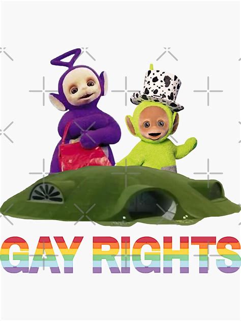 Funny Man Teletubbies Gay Rights Awesome For Movie Fans Sticker For Sale By ClareOrn Redbubble