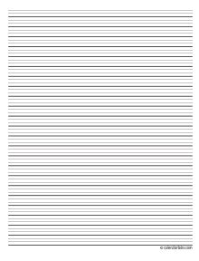 printable lined paper sample