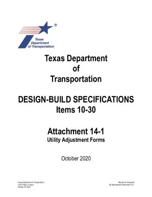 Fillable Online Ftp Txdot I E Phase Project Through A Design Build