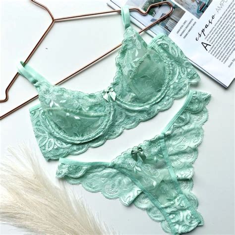 Kit 3 Conjunto Lingerie Calcinha e Sutiã Sem bojo Aro Sensual Estili Lingerie Feminina