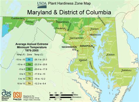 Maryland Plant Hardiness Zone Map - MapSof.net