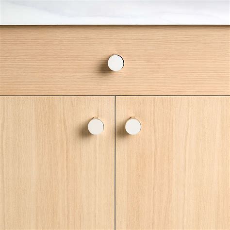 flat  polished chrome cabinet knob reviews crate barrel