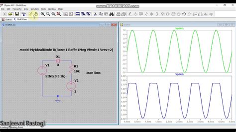 Clipper Circuit Simulation In Ltspice Youtube