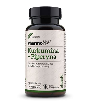 PHARMOVIT KURKUMINA PIPERYNA 90 KAPSUŁEK w Next Level pl Kurkumina