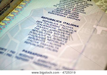 Italian Passport Image & Photo (Free Trial) | Bigstock