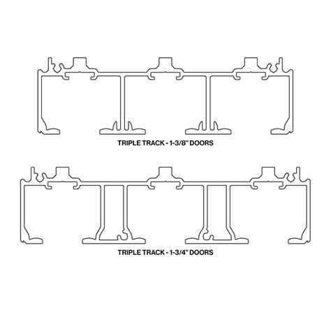 Top Mount Track Triple | CS Cavity Sliders USA
