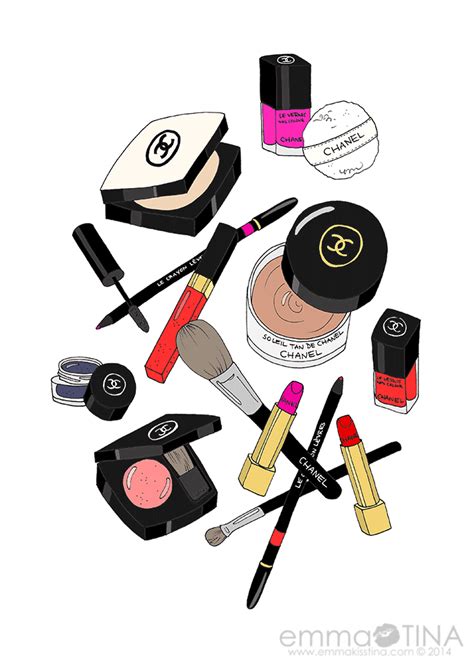 Chanel Makeup Haul | Makeup illustration