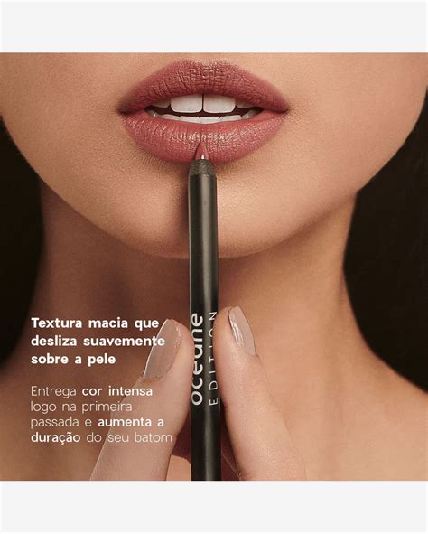 Riachuelo Kit Lápis de Contorno Labial Nude Batom Rosa Claro Océane Edition 2 Produtos