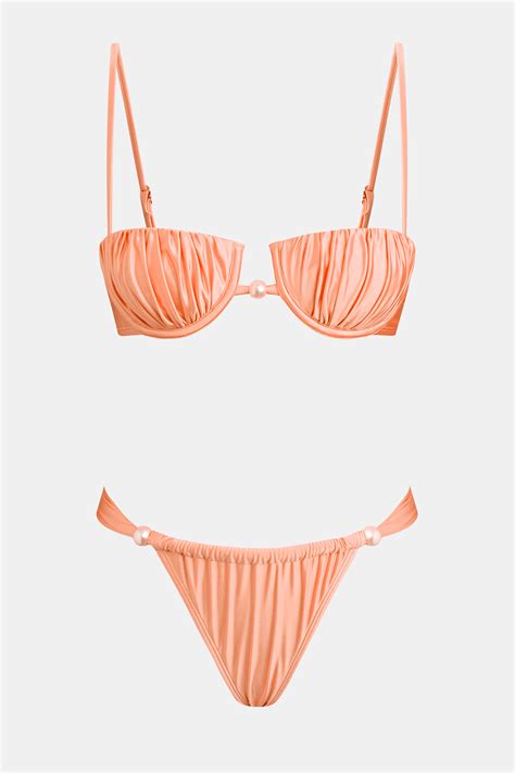 Lexi Rivera Good Peachy Bikini Set Effortless Style Cupshe
