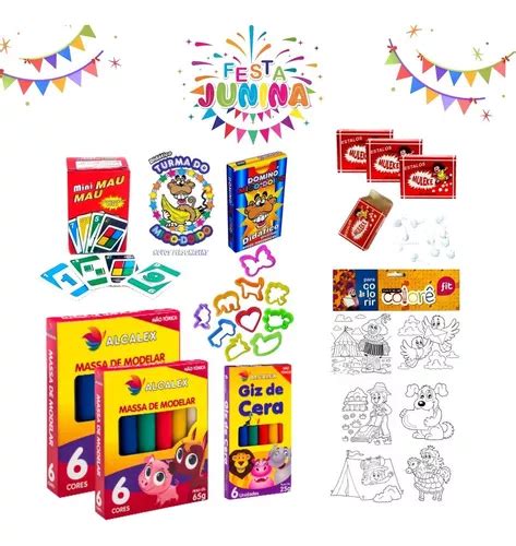 Kit 30 Prenda Festa Junina Brinquedos Brinde Crianças Oferta Mebuscar