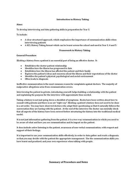 introduction  history  aims summary  procedure  notes