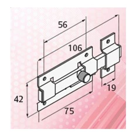 Pasador De Sobreponer Phillips Mm Cromo Laton Cromo Satinado