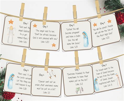 Kids nativity advent calendar printable advent calendar for kids