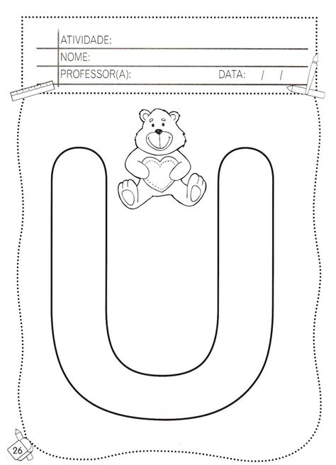 Letra U Para Colorir