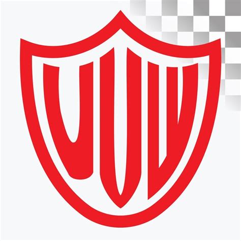 premium vector uvw letter logo design